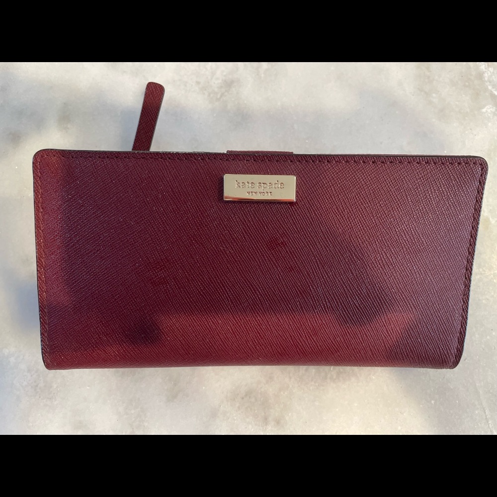 Kate Spade maroon wallet